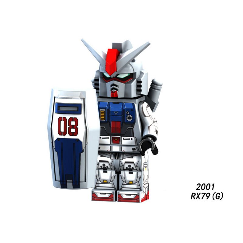 Single Sale Super Heroes Star Wars 2002 GUNDAM RX-78-1 Mini Building Blocks Figure Brick Toy kids gift Compatible Legoed Ninjaed