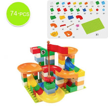 Building Blocks Kit DIY Plastic Marble Race Run Maze Track Funnel Slide Assemble Blocks Toy Education Toys for kids Gift