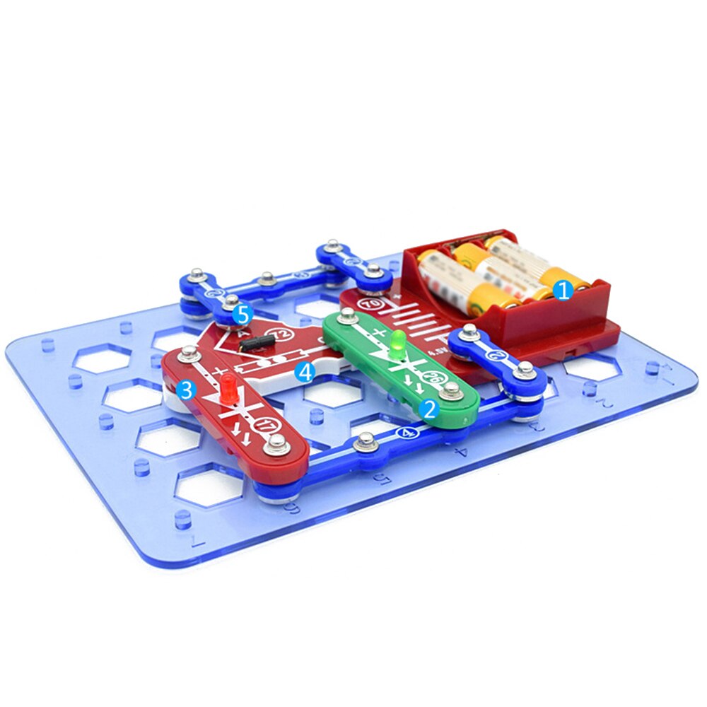 Electronic Circuits Electronics Discovery Kit Building Blocks Assembling Toys for Kids Educational Science Experiment Toys