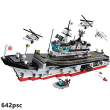 Enlighten Building Block Military Battle Sea Force Apache Raid 3 Figures 280pcs Educational Bricks Toy Boy Gift