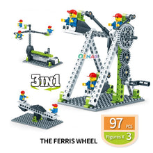 assembled Inventor windmill Technic compatible LegoEG Building Blocks Blender Crane kids tecahing Toys 3in1 children kit gift