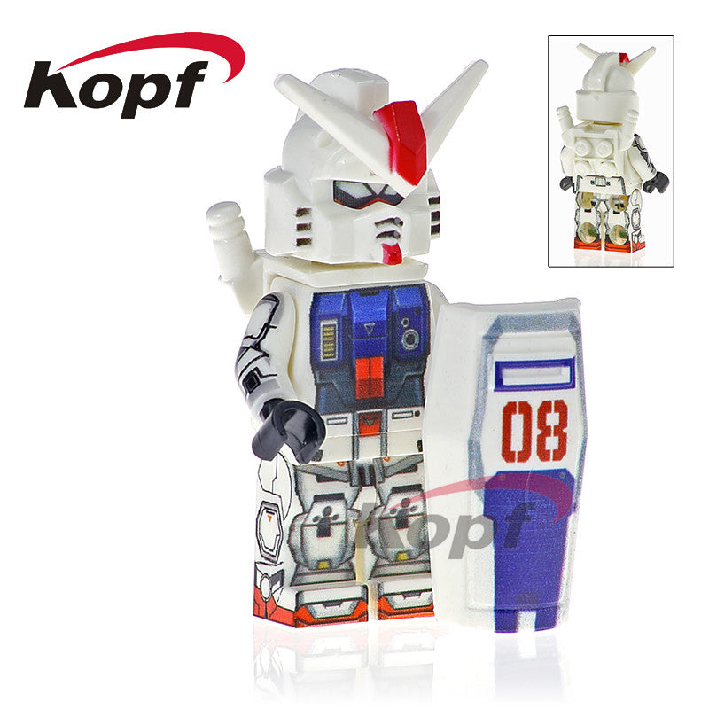 Single Sale Super Heroes Figures Mobile Suit Armor Seed Destiny RX-78-2 RX-178 MK11 Action Building Blocks Kids Toys Gift PG2004