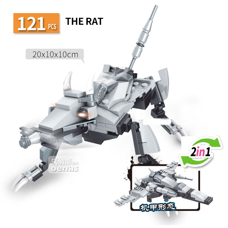 Animal transform Dragon Chinese zodiac signs assembled building block bricks Compatible Legoed kids kits toys Children gift