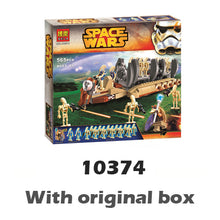 565pcs New Space Wars Battle Droid Troop Carrier 10374 Model Building Blocks Gifts Sets Boys Robots Ship Compatible With Lego