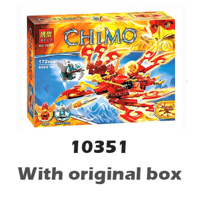 172pcs Flinxs Ultimate Phoenix Fire Elements Figure 10351 Toys For Children assembling Building Blocks Sets Compatible with Lego