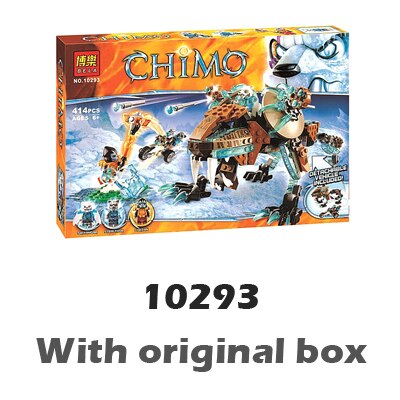 414pcs Sir Fangars Saber-Tooth Walker Ice Tiger Machine Assemble 10293 Building Blocks Movie Bricks Toys Compatible with Lego