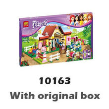 400pcs Friends Heartlake City Stables Mia Farm Horse 10163 Model Building Blocks Assemble Children Toys Compatible With LegoING
