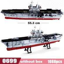 Navy Battle Ship Aircrafted Carrier Compatible Legoed ruiser Military Submarine Naval Destroyer Warship Model Building Block Toy