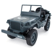 JJRC Q65 1:10 RC Car 2.4G 4WD Convertible Remote Control Light Jeep Four-Wheel Drive Off-Road Military Climbing Car Toy Kid Gift