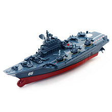 None 2.4G Remote Control Military Warship Model Electric Toys Waterproof Mini Aircraft Carrier/Coastal Escort Gift for Kids