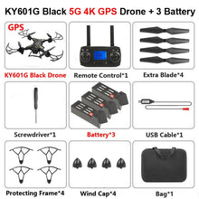 KY601G KY601S Professional Drone with Camera 4K HD 5G WiFi GPS FPV Remote Control Distance 2KM RC Quadcopter Helicopter Kid Toys
