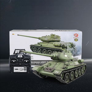 1:16 Soviet T-34 Medium Tank 2.4G Remote Control Model Military Tank With Sound Smoke Shooting Effect 3 Version Edition