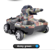 2017 newest Amphibious tank 24883A 2.4GHz Wireless RC Tank car Water / Land Mode RC Tank with LED Light 24883 upgrade version