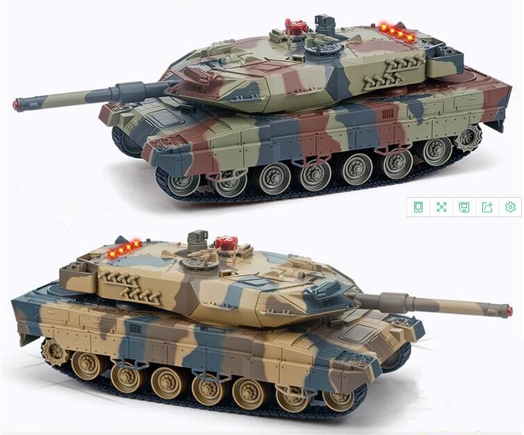 Newest 2pcs VS HUMAN RC Battle Tank 558 29CM Simulation Infrared germany tiger RC main Battle Tank Boy Children Toys Panzer Toy