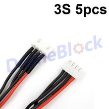 5Pcs LiPo Battery charging Extended line/Wire/Connector 22AWG 200mm JST-XH Balancer Silicone cable 2S 3S 4S 5S 6S 7S 8S
