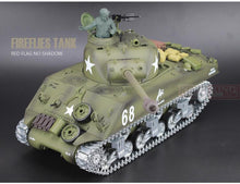 Henglong 1/16 scale 2.4GHz RC tank Sherman M4A3 battle Tank U.S.Army Ultimate metal version Smoke Sound Metal Gear Tracks