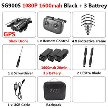 SG900-S SG900 Profissional Drone with Camera 1080P 4K HD GPS WiFi FPV 20Min Flight Time Wide Angle RC Quadcopter Helicopter Toys