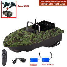 New Function Fixed Speed Cruise Remote Control Fishing Finder Boat 1.5KG 500M Dual Night Light Lure Fishing Smart RC Bait Boat