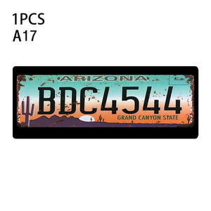 1Pcs RC Custom License Plate Metal Frame Strength Waterproof for 1:10 Tamiya CC01 Axial Scx10 Traxxas Trx-4 Trx4 Crawler Car