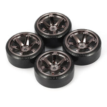 4Pcs RC Drifting Car Tire Set Hard Plastic Hard Tyre Set for Traxxas HSP Tamiya HPI On-road Vehicle Drifting RC Car Toys Parts