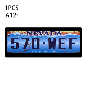 1Pcs RC Custom License Plate Metal Frame Strength Waterproof for 1:10 Tamiya CC01 Axial Scx10 Traxxas Trx-4 Trx4 Crawler Car