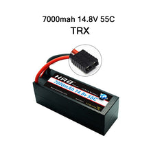 HRB Lipo 7.4V 11.1V 14.8V 2S 3S 4S 2P Battery 7.4V 7000mah 55C T DEAN XT60 MAX 110C Hard Case for RC 1/10 Scale Trx Stampede Car
