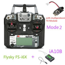 Flysky FS-i6X/FS-i6 2.4GHz 10CH AFHDS 2A Transmitter w/ X6B iA6b i-BUS A8S FS-iA10B Receiver For RC Drone Mode 1 Mode 2