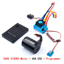 3650 3100KV Brushless Motor & 45A 60A 80A 120A Brushless ESC with Program Car Combo for 1:10 RC Car RC Boat Part