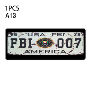 1Pcs RC Custom License Plate Metal Frame Strength Waterproof for 1:10 Tamiya CC01 Axial Scx10 Traxxas Trx-4 Trx4 Crawler Car