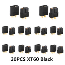 10/20PCS XT60 Black/Blue /XT60+/XT30UPB/ XT60-E/XT60-L Male Female Bullet Connectors Plugs For RC Lipo Battery Quadcopter Drone
