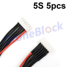 5Pcs LiPo Battery charging Extended line/Wire/Connector 22AWG 200mm JST-XH Balancer Silicone cable 2S 3S 4S 5S 6S 7S 8S