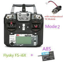 Flysky FS-i6X/FS-i6 2.4GHz 10CH AFHDS 2A Transmitter w/ X6B iA6b i-BUS A8S FS-iA10B Receiver For RC Drone Mode 1 Mode 2