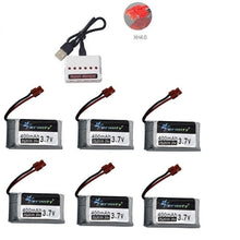 3.7V 400mah Battery and 6-Port Charger For SYMA X15 X5A-1 X15C X15W H31 X4 H107 KY101 E33C E33 U816A V252 H6C RC Spare Parts