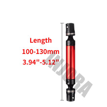 INJORA 1PCS Black Red Metal Drive Shaft for 1/10 RC Crawler Car Traxxas TRX4 Axial SCX10 90046 D90 TF2 RC Car Part