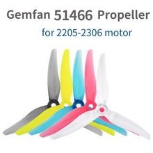 24pcs/ 12 pairs Gemfan 51466 5inch 3 blade/ tri-blade Propeller Props CW CCW for 2205-2306 Brushless Motor FPV Propeller