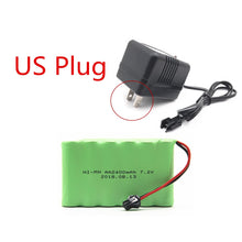 7.2v 2400mah AA NI-MH Battery with charger High capacity electric toy battery Remote car ship robot rechargeable 7.2 v 2400 mah