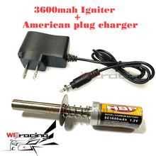 HSP Gas RC Nitro Engine motor glow 1.2V 1800MA 3600MA RECHARGEABLE GLOW PLUG Starter Igniter AC Charger for RC 1/8 1/10 Car F122