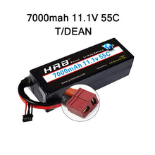 HRB Lipo 7.4V 11.1V 14.8V 2S 3S 4S 2P Battery 7.4V 7000mah 55C T DEAN XT60 MAX 110C Hard Case for RC 1/10 Scale Trx Stampede Car