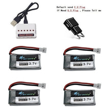 3.7V 400mah Battery and 6-Port Charger For SYMA X15 X5A-1 X15C X15W H31 X4 H107 KY101 E33C E33 U816A V252 H6C RC Spare Parts
