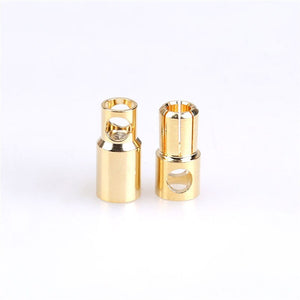 10pcs 2.0mm 3.5mm 4.0mm 5.0mm 5.5mm 6.0mm 6.5mm 8.0mm Banana Gold Bullet Connector Plug For Battery Connector Motor ESC RC Parts