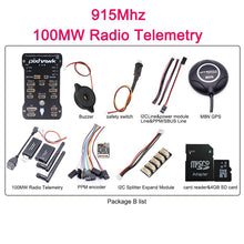 Pixhawk 2.4.8 PX4 PIX 32 Bit Flight Controller+M8N GPS+ 433/915Mhz 100/500mw Radio Telemetry+Safety Switch+Buzzer+rgb+I2C+ 4G SD