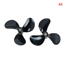 1 pairs High Strength D28/32/36/40/44/48mm 3 Blades 4mm Rc Boat Three Blades Paddle Nylon Boat Propeller Positive &Reverse Screw