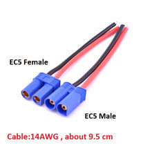 EC3 EC5 To T Deans Plug XT60 Connector Adapter Deans plug 12AWG 14AWG cable wire for RC Lipo ESC Motor Drone