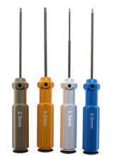 RC Tools 4 pcs hex screw driver set titanium plating hardened 1.5 2.0 2.5 3.0mm screwdriver For helicopter toys