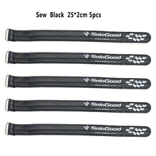 SoloGood 5PCS Strong RC Lipo Battery Strap Tie Cable Tie Down Strap 25*2cm Colorful For RC FPV Helicopter Quadcopter Model Tie