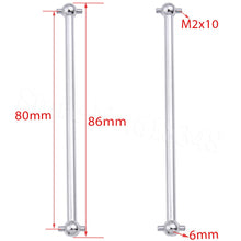 2pcs Steel Metal RC Car Drive Shaft Dogbone 61mm 63mm 70mm 77mm 84mm 86mm 89.5mm 101mm