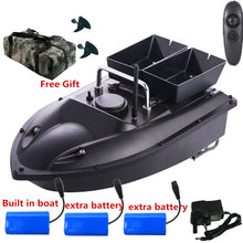 New Update Double Hopper 500m RC Distance 180mins RC Fishing Bait Boat H18 Cruise Control With Free Waterproof Bag VS 2011-5 to