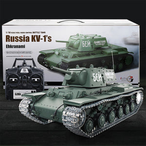 1:16 Soviet KV - 1 'S Heavy Tank 2.4G Remote Control Model Military Tank With Sound Smoke Shooting Effect 3 Edition