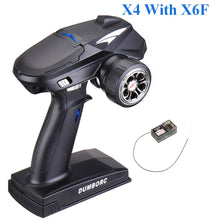 DumboRC X6 X4 X6P 2.4G 6CH Transmitter w/ X6FG Gyro X6F Receiver LED Light Set for 1/10 1/8 Crawler Axial SCX10 D90 RC Car Boat