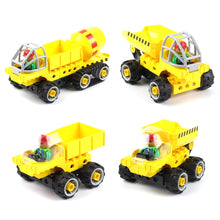 Children Educational Toys 5 In 1 Large Particle Building Figure Kit Concrete Car Assembling Toy for Kid Birthday Gift 2019